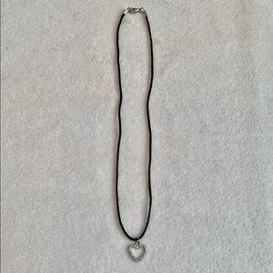 Rhinestone Heart Necklace
